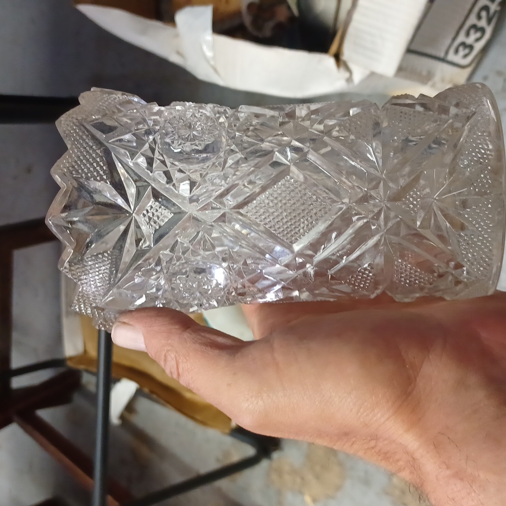 Crystal flower vase